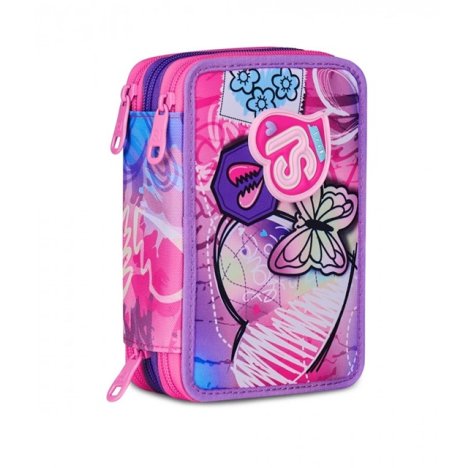Astuccio 3 Zip Sj Gang Tinypatch Girl
