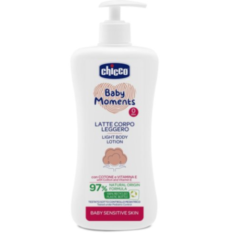 CHICCO BABY MOMENTS LATTE CORPO SENSITIVE LEGGERO 500 ML