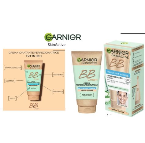 Garnier Skin Active BB Cream Media 50 ml - Bb Cream per Pelli Grasse