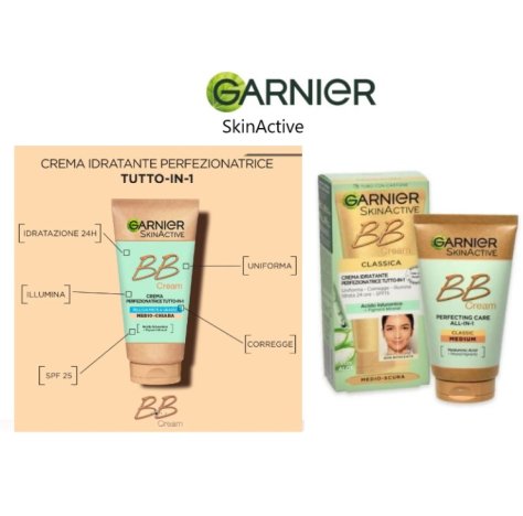 Garnier Skin Active BB Cream Medio Scura 50 ml - Bb Cream Idratante