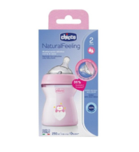 Chicco Biberon Natural Feeling Flusso Medio 2 Mesi+ Bimba 250ml - Per un'Alimentazione Naturale e Confortevole Chicco Biberon Natural Feeling Flusso Medio 2 Mesi+ Bimba 250ml - Per un'Alimentazione Naturale e Confortevole