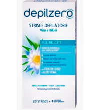 DEPILZERO - STRISCE DEPILATORIE VISO , Nuova Formula 