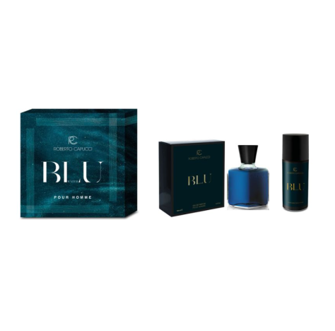 Capucci COFANETTO BLU WATER POUR HOMME Il cofanetto contiene: Eau De Parfum 100 ml + deodorante 150 ml