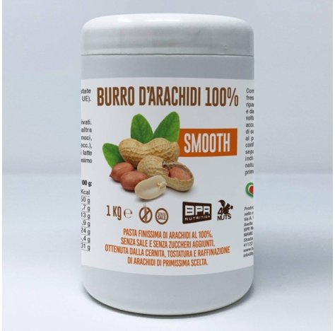 Burro D'arachidi 100% Smooth 1kg Burro D'arachidi 100% Smooth 1kg