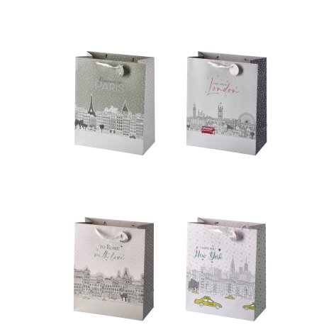 BORSA IN CARTA - DECORI ASSORTITI