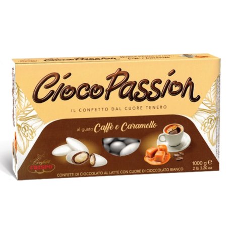 CRISPO CIOCOPASSION CONFETTI GUSTO CAFFÈ E CARAMELLO CON CIOCCOLATO LATTE E BIANCO 1KG