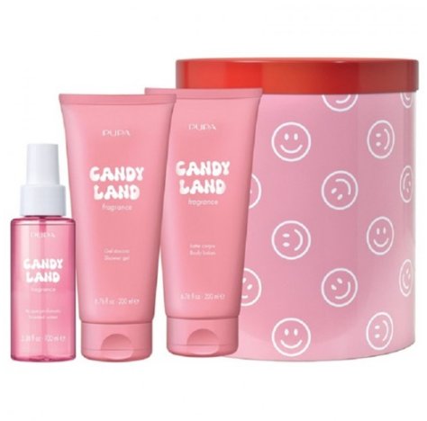 Pupa Happy Box Kit Candy Land Gel Doccia 200ml + Latte Corpo 200ml + Acqua Profumata 100ml