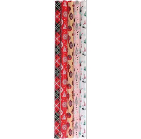 STAR-NATALE Carta da Regalo natalizia in Rotolo A5 70×200 cm STAR-NATALE Carta da Regalo natalizia in Rotolo A5 70×200 cm