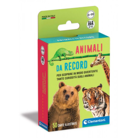 CLEMENTONI Carte Animali Da Record