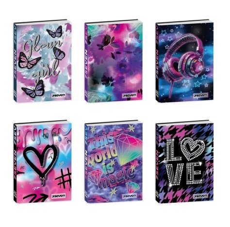 Diario Seven Standard Datato 12 mesi Girl - Modelli Assortiti