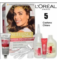 L'OREAL PARIS EXCELLENCE -  TINTURA CAPELLI - 5 Castano Chiaro 