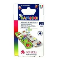 SETABLU LINEA MEDICAZIONI CEROTTI BAMBINI 25 PEZZI