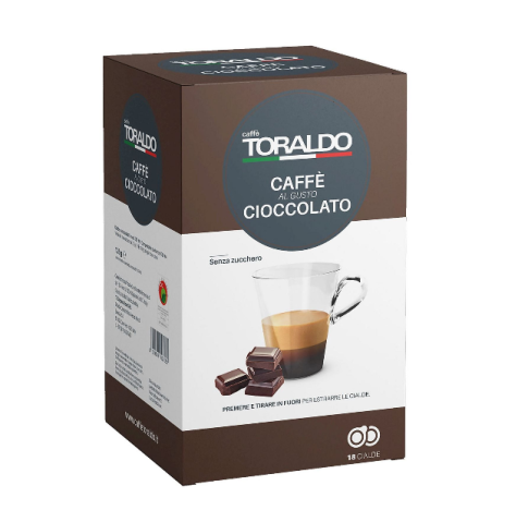 CAFFÈ TORALDO - BOX CIALDE MISCELA CIOCCOLATO 18 CIALDE 