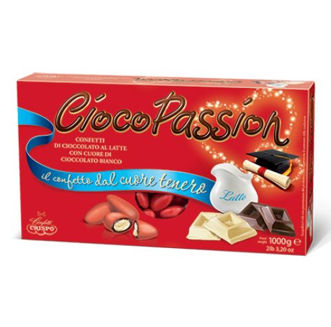 CRISPO CONFETTI CIOCO PASSION ROSSI 1KG CRISPO CONFETTI CIOCO PASSION ROSSI 1KG