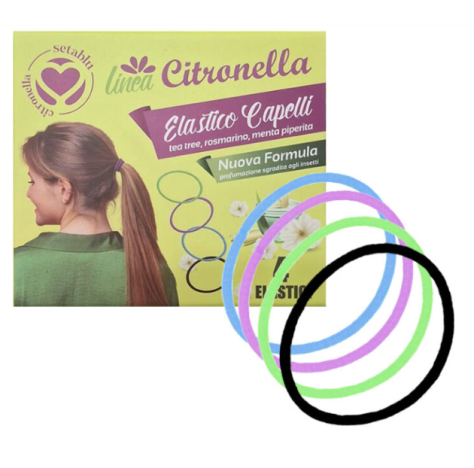 SETABLU ELASTICO CAPELLI CITRONELLA 4PZ IN DISPLAY 30PZ 03506