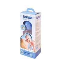 UNIFAMILY - BOTTIGLINA IN PLASTICA CAUCCIÙ FORO PAPPA 300ML BOY