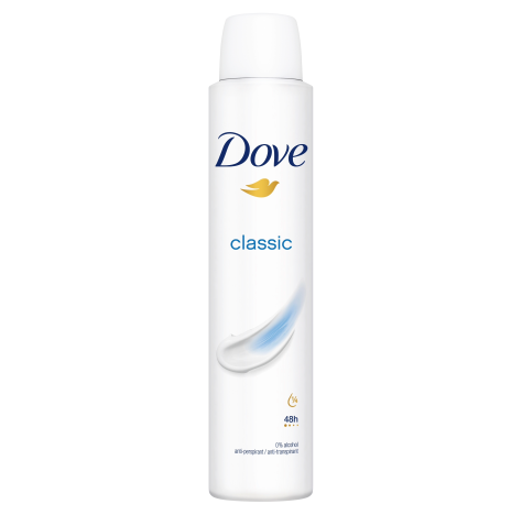 DOVE CLASSIC – ANTIPASPIRANTE SPRAY DA DONNA PROTEZIONE 48 ORE 200 ml
