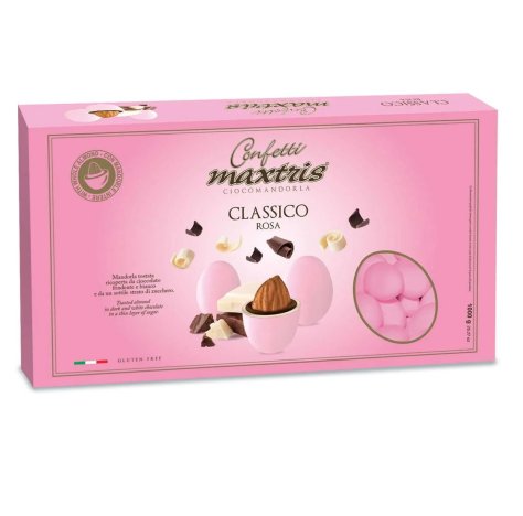 MAXTRIS CONFETTI CIOCOMANDORLA CLASSICO ROSA - 1 KG