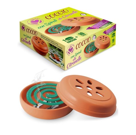 COCCIO TERRACOTTA + 10 SPIRALI