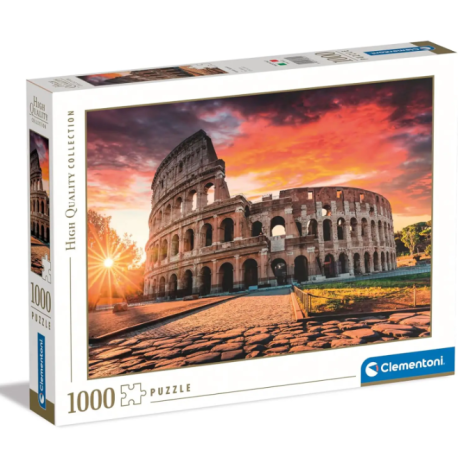 CLEMENTONI Puzzle 1000 Pezzi Hqc Roman Sunset- colosseo 39822