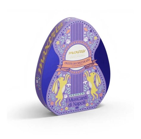 MAXTRIS LINEA I MUSICANTI DI NAPOLI CHITARRA IN LATTA OVETTE ASSORTITI DI PASQUA -300 GR MAXTRIS LINEA I MUSICANTI DI NAPOLI CHITARRA IN LATTA OVETTE ASSORTITI DI PASQUA -300 GR