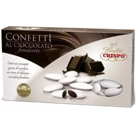 CRISPO CONFETTI AL CIOCCOLATO FONDENTE BIANCHI  - 1 KG