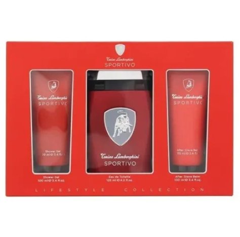 TONINO LAMBORGHINI SPORTIVO SET EDT + GEL DOCCIA+ DOPOBARBA
