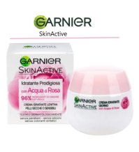 Garnier Skinactive Idratante Prodigiosa con Acqua di Rosa 50 ml - Crema Viso Idratante