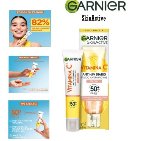 Garnier Skinactive Crema Anti-Macchie SPF 50+ 40ml - Crema Viso Contro le Macchie Solari