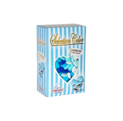 CRISPO - CONFETTI SELECT COLOR CUORICINI MIGNON 500g - CELESTE SFUMATO