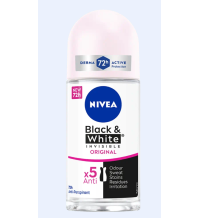 NIVEA BLACK & WHITE INVISIBLE ORIGINAL ANTI-PERSPIRANT ROLL ON 50ML