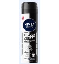 NIVEA - BLACK & WHITE INVISIBLE ORIGINAL ANTI-PERSPIRANT SPRAY 
