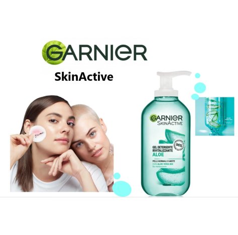 Garnier Aloe Vera Gel Detergente Rivitalizzante 200 ml - Detergente per Pelli Normali e Miste