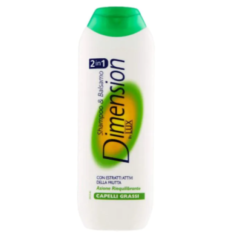 DIMENSION - by Lux 2in1 Shampoo & Balsamo Capelli Grassi 250 ml