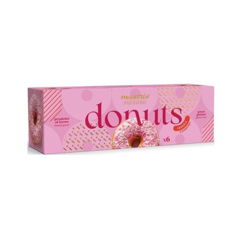 MAXTRIS DONUTS FRAGOLA - 6 PEZZI MAXTRIS DONUTS FRAGOLA - 6 PEZZI
