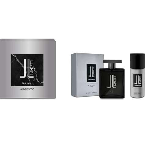 Confezione Regalo Lancetti Argento per Uomo - Dopobarba 100ml + Deodorante