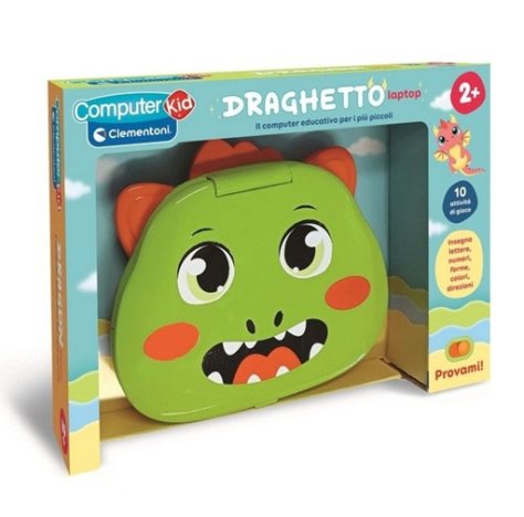 Draghetto Laptop Clementoni – Computer Educativo per Bambini 2+ Anni