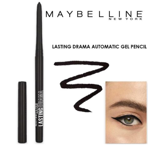  MAYBELLINE NEW YORK - MATITA LASTING DRAMA , 10 Midnight Black