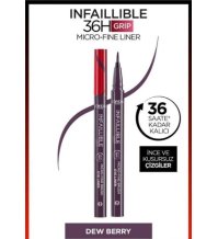 L'OREAL PARIS - EYELINER INFAILLIBLE 36H , MICRO-FINE BRUSH, Dew Berry 