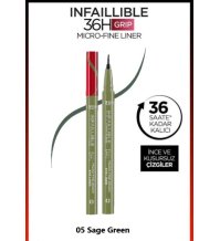 L'OREAL PARIS - EYELINER INFAILLIBLE 36H , MICRO-FINE BRUSH,  Sage Green