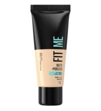 MAYBELLINE FIT ME! MATTE + PORELESS Fondotinta pelle perfetta con effetto matt donna 30 ml tonalità 110 Porcelain