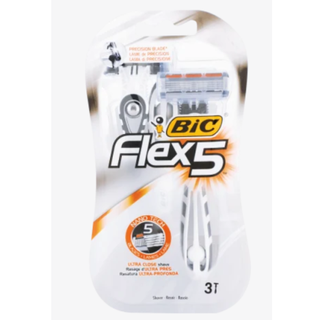 Rasoio usa e getta Flex5, 3 pz