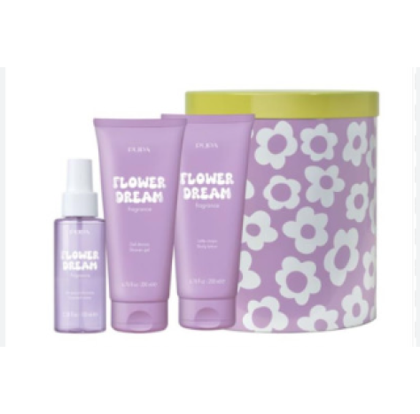 Pupa Happy Box Kit Flower Dream Gel Doccia 200ml + Latte Corpo 200ml + Acqua Profumata 100ml