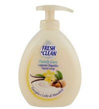 FRESH & CLEAN - Family Care - Sapone liquido alla Vaniglia e Latte di Mandorle 300 ml