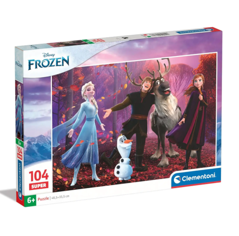 CLEMENTONI Puzzle 104 Pezzi Super Frozen 25771