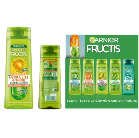 GARNIER FRUCTIS - SHAMPOO LISCIANTE , Hydra Liss & Shine 