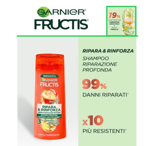 GARNIER FRUCTIS -SHAMPOO RIPARAZIONE PROFONDA , Ripara & Rinforza 