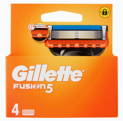 Gillette Fusion5 Lamette Di Ricambio Per Rasoio Da Uomo, 4 Ricariche