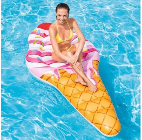 INTEX MATERASSINO A FORMA DI GELATO - 224X107 CM INTEX MATERASSINO A FORMA DI GELATO - 224X107 CM