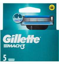 Gillette  Mach3 Lamette Di Ricambio Per Rasoio Da Uomo, 5 Ricariche